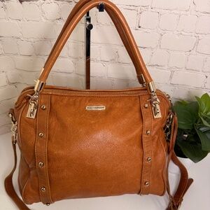 Rebecca Minkoff Cupid Satchel - Cognac Brown Leather